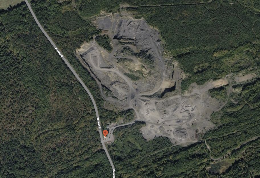 This Luzerne County, Pa., mining area is slated for a new data center. (via Google Maps)